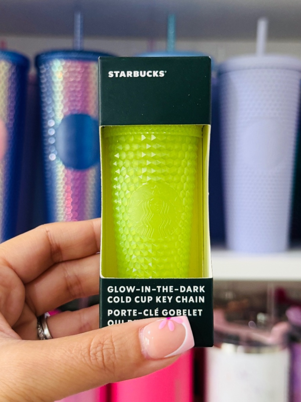Glow in the Dark Starbucks Keychain